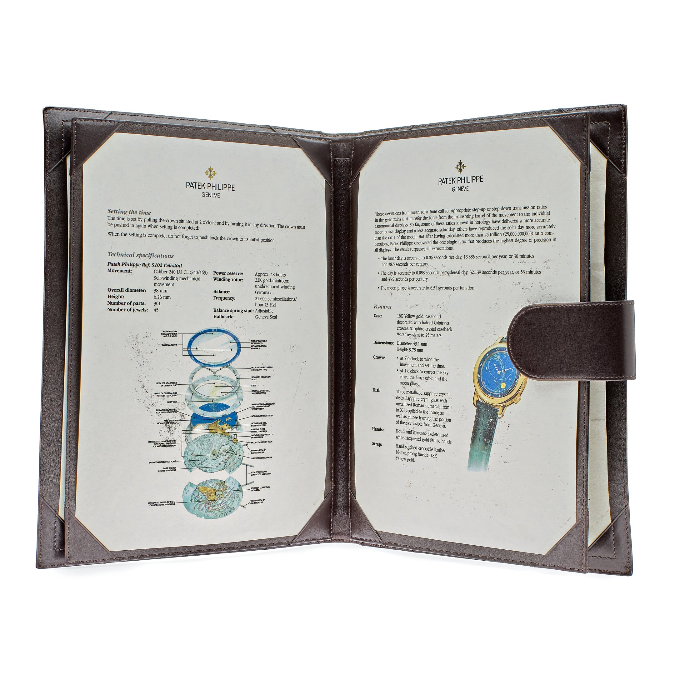 Patek Philippe Celestial Grand Complications Sky Chart Yellow Gold Blue Dial 5102J-001【1:1 Replica】