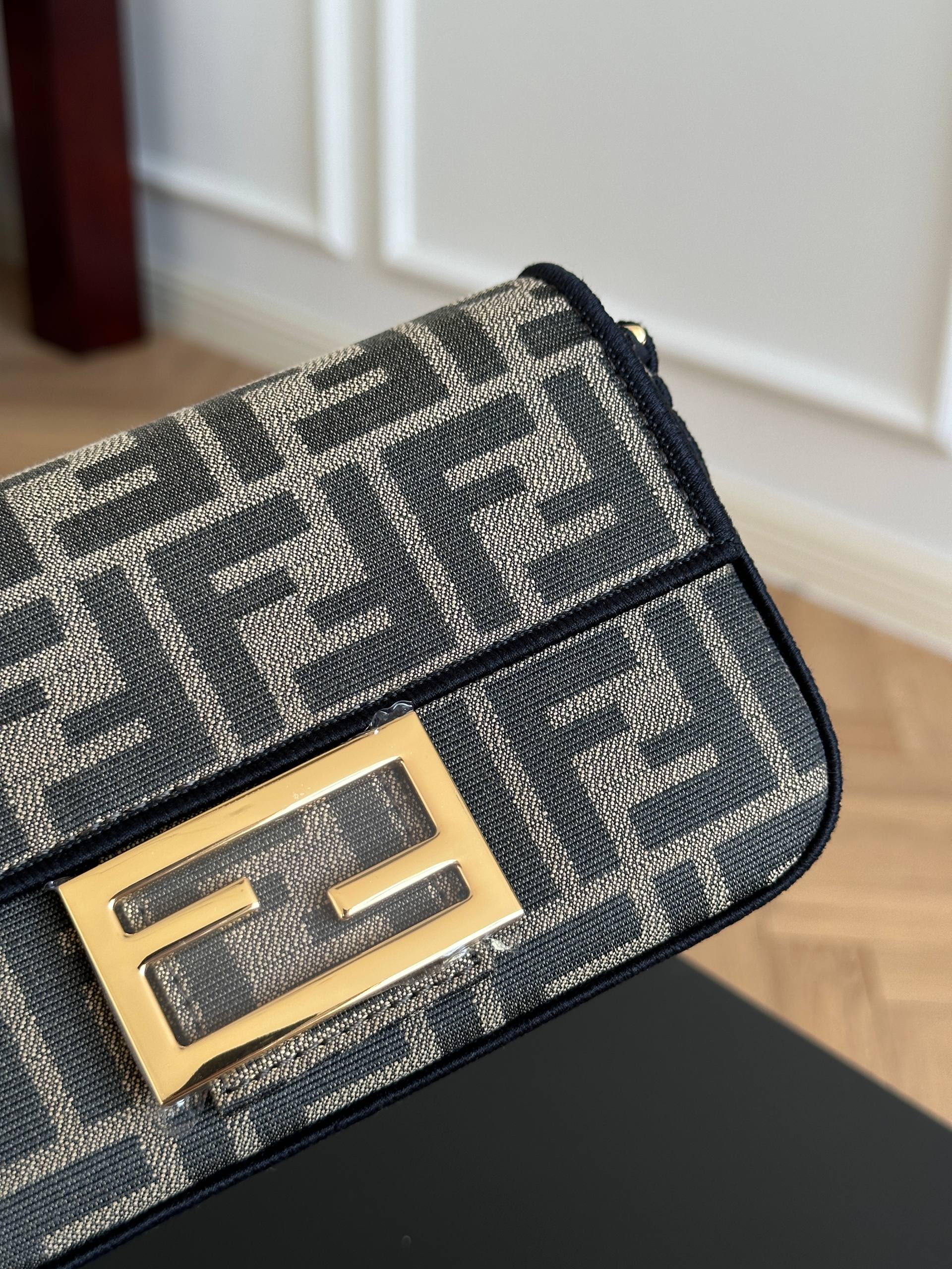 Fendi FF Zucca Jacquard Baguette Shoulder Bag