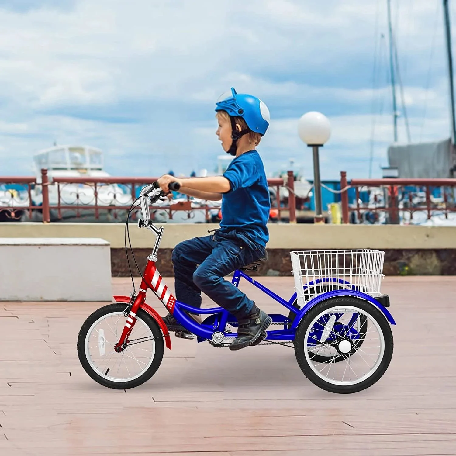 MOONCOOL 16 inch Kids Tricycle, Single-Speed GT1P7