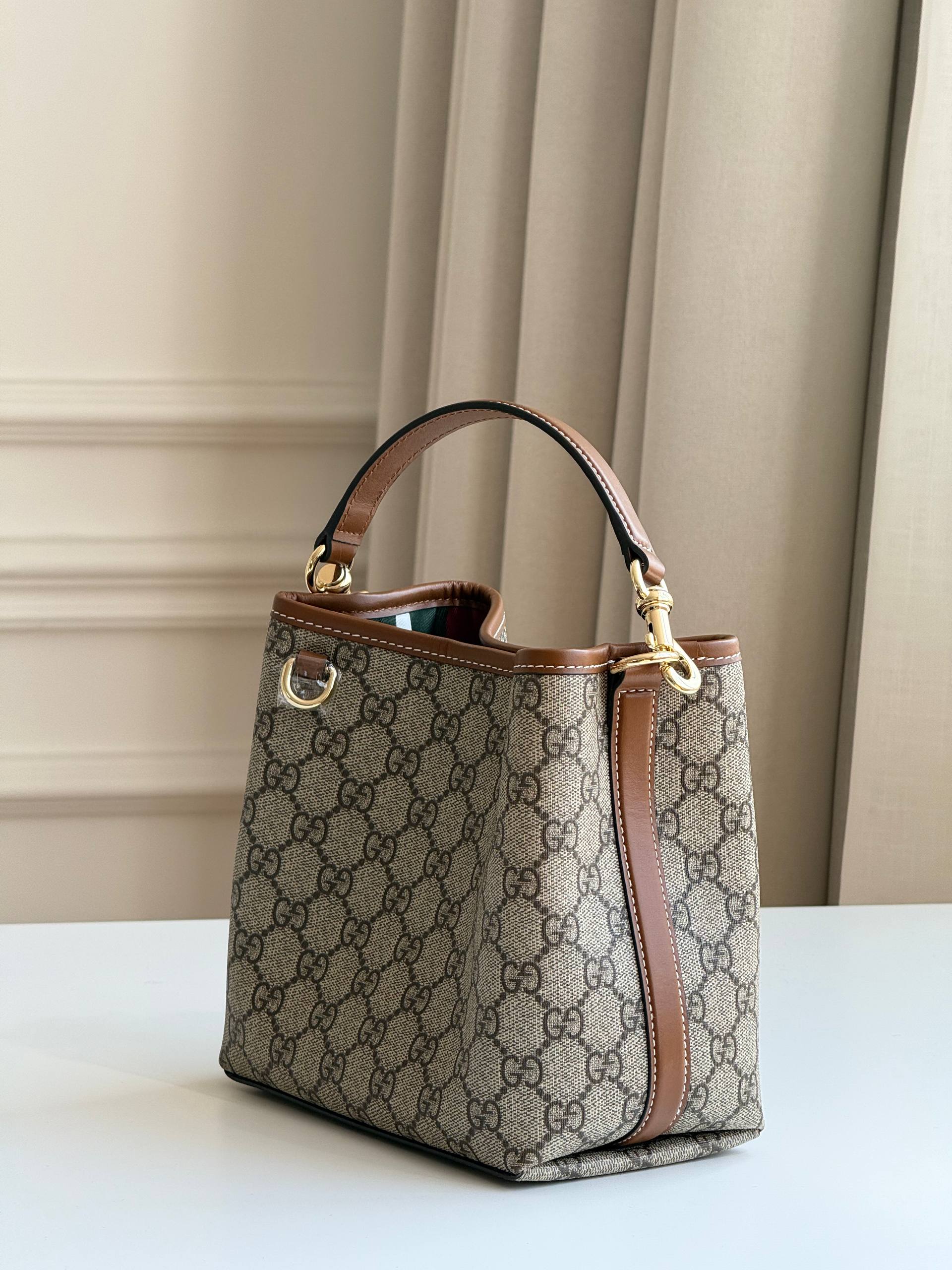 Gucci GG Emblem Bucket Bag
