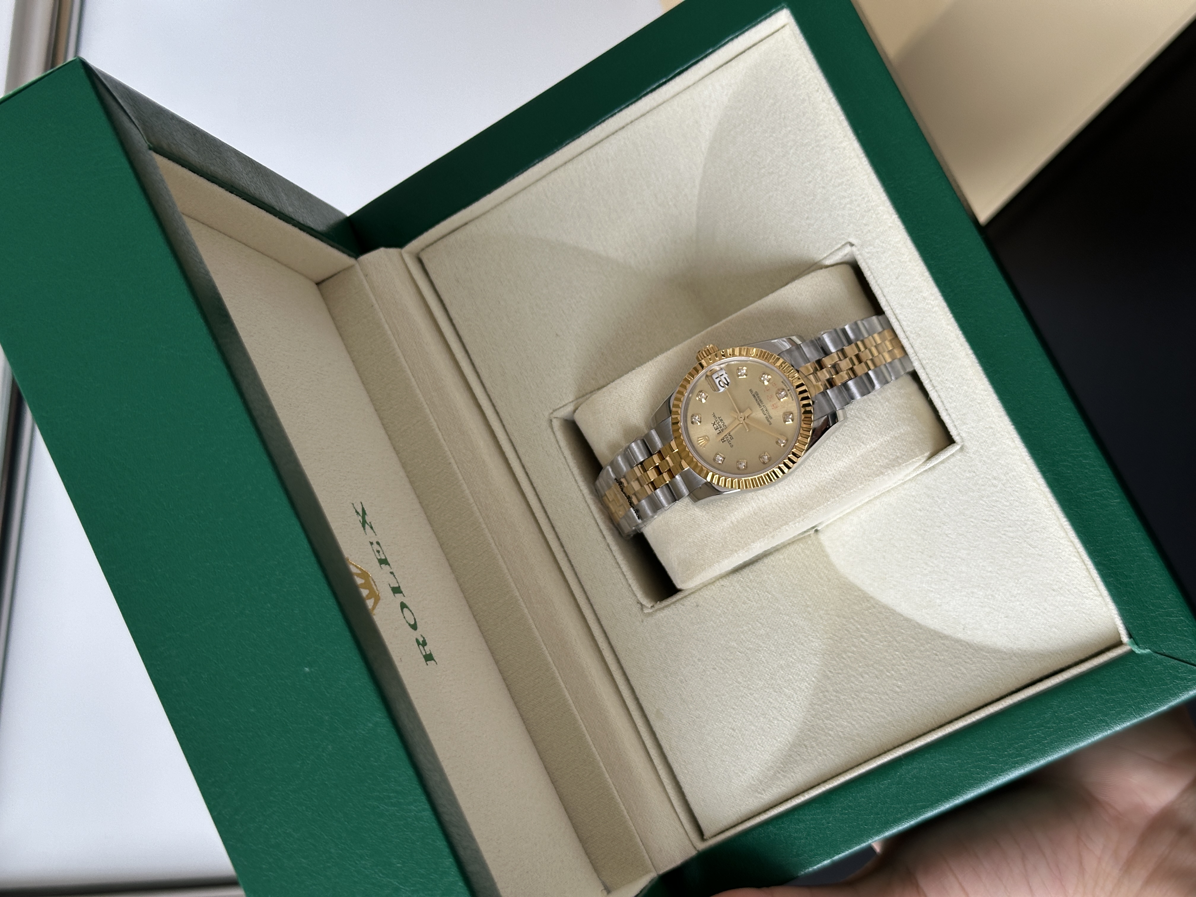Rolex Lady-Datejust Two-Tone Diamond Dial Watch