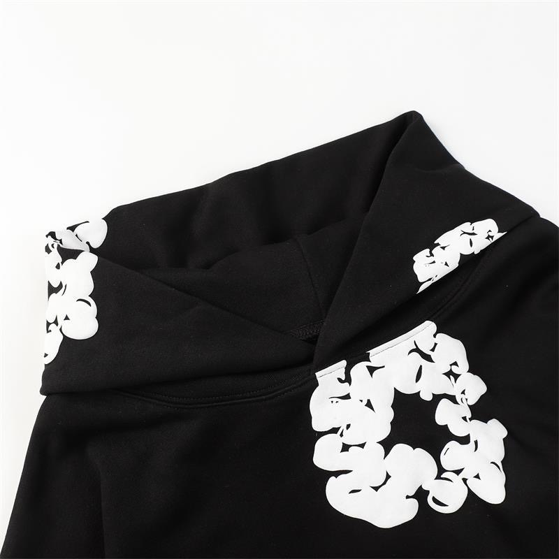 Puff design loose kapok hoodie various colors