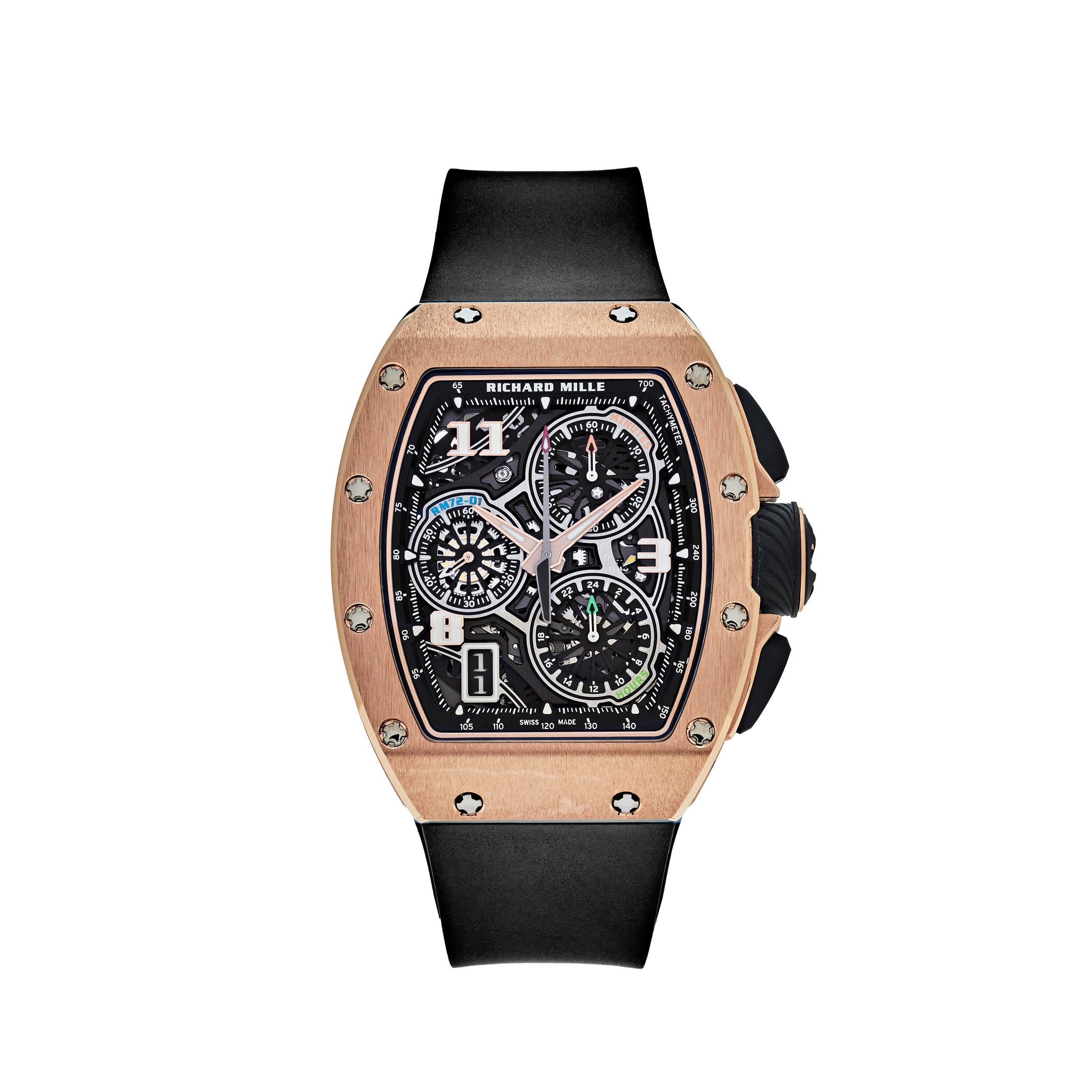 Richard Mille Lifestyle In-House Chronograph Rose Gold RM72-01【1:1 Replica】