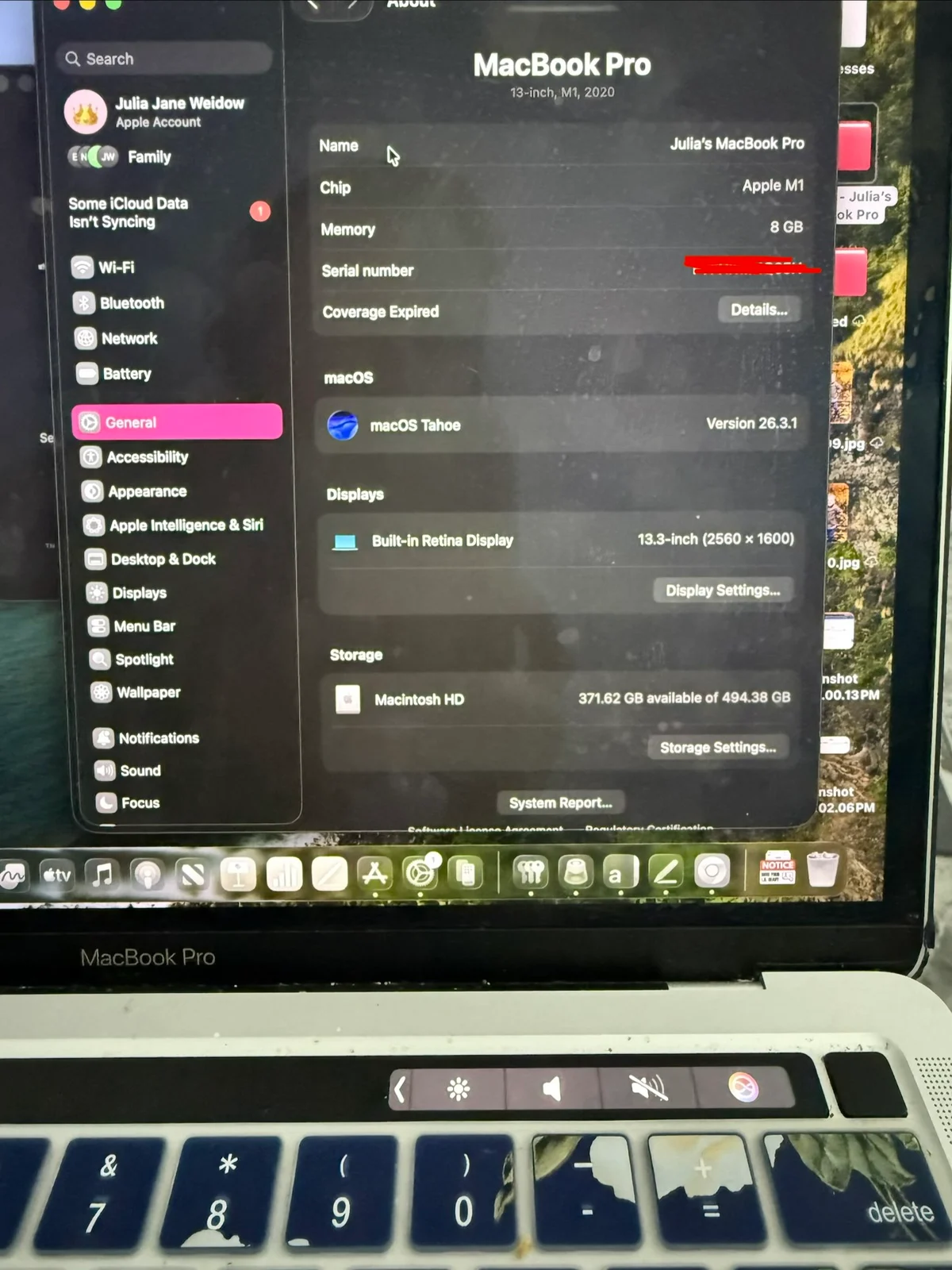 LOW CYCLES * Apple MacBook Pro 13-M1 -8GB / KA5X8
