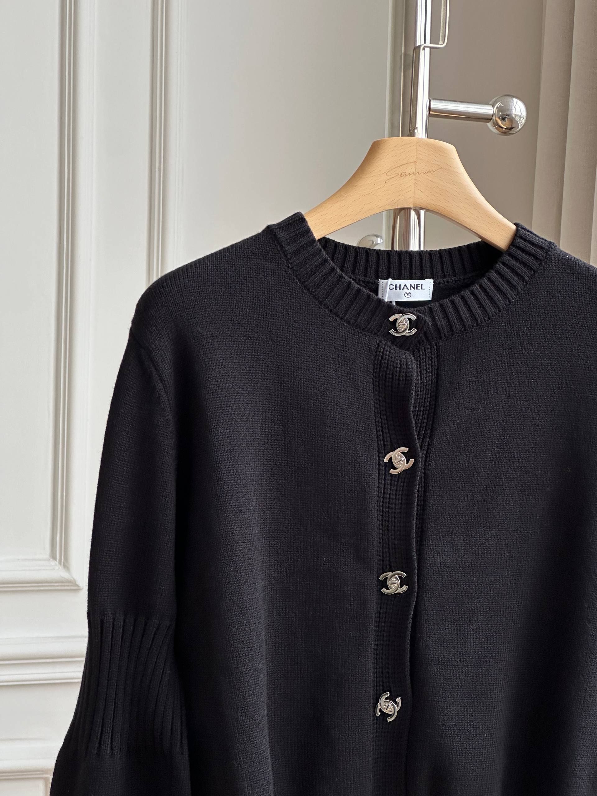 CHANEL Cardigan with Turn-Lock Buttons
