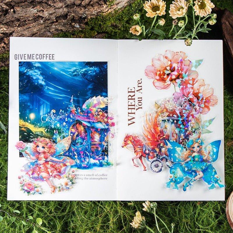 1022  Character Shell Light PET Stickers Fairy Tale Fairies