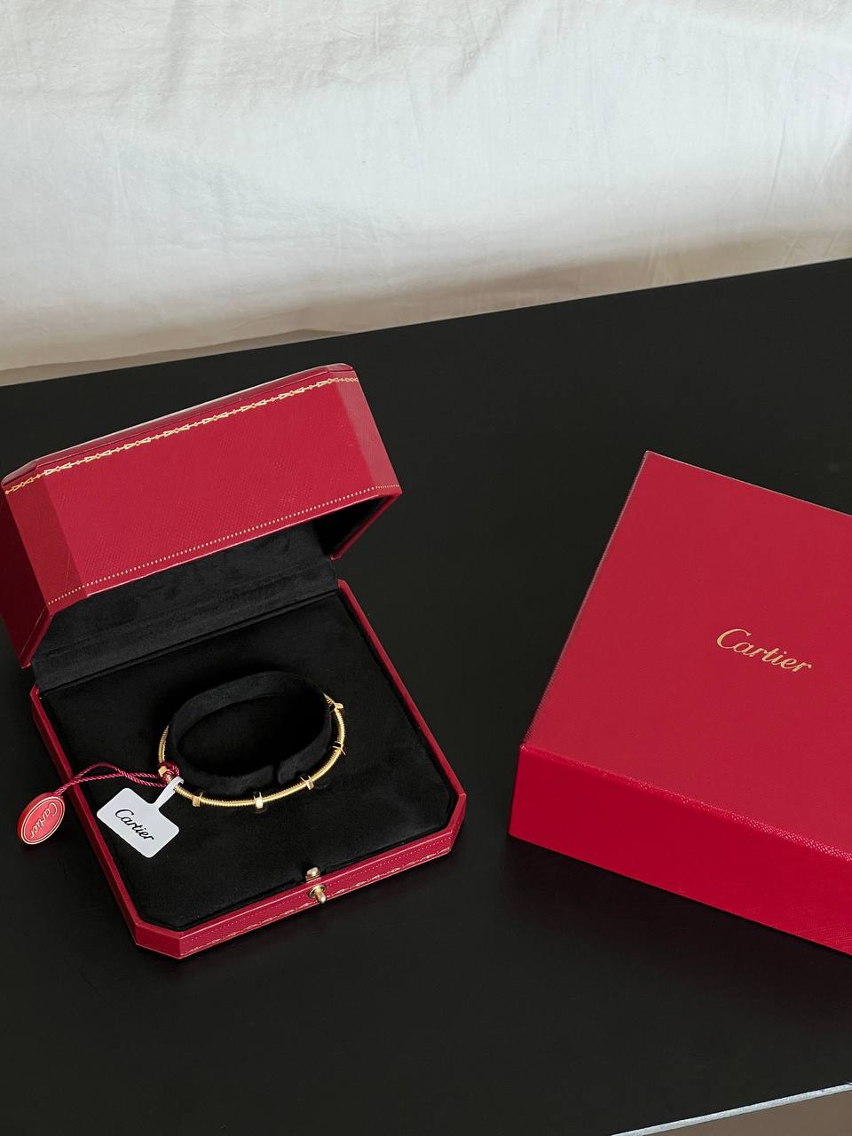Cartier LOVE Yellow Gold Screw Open Bangle Bracelet