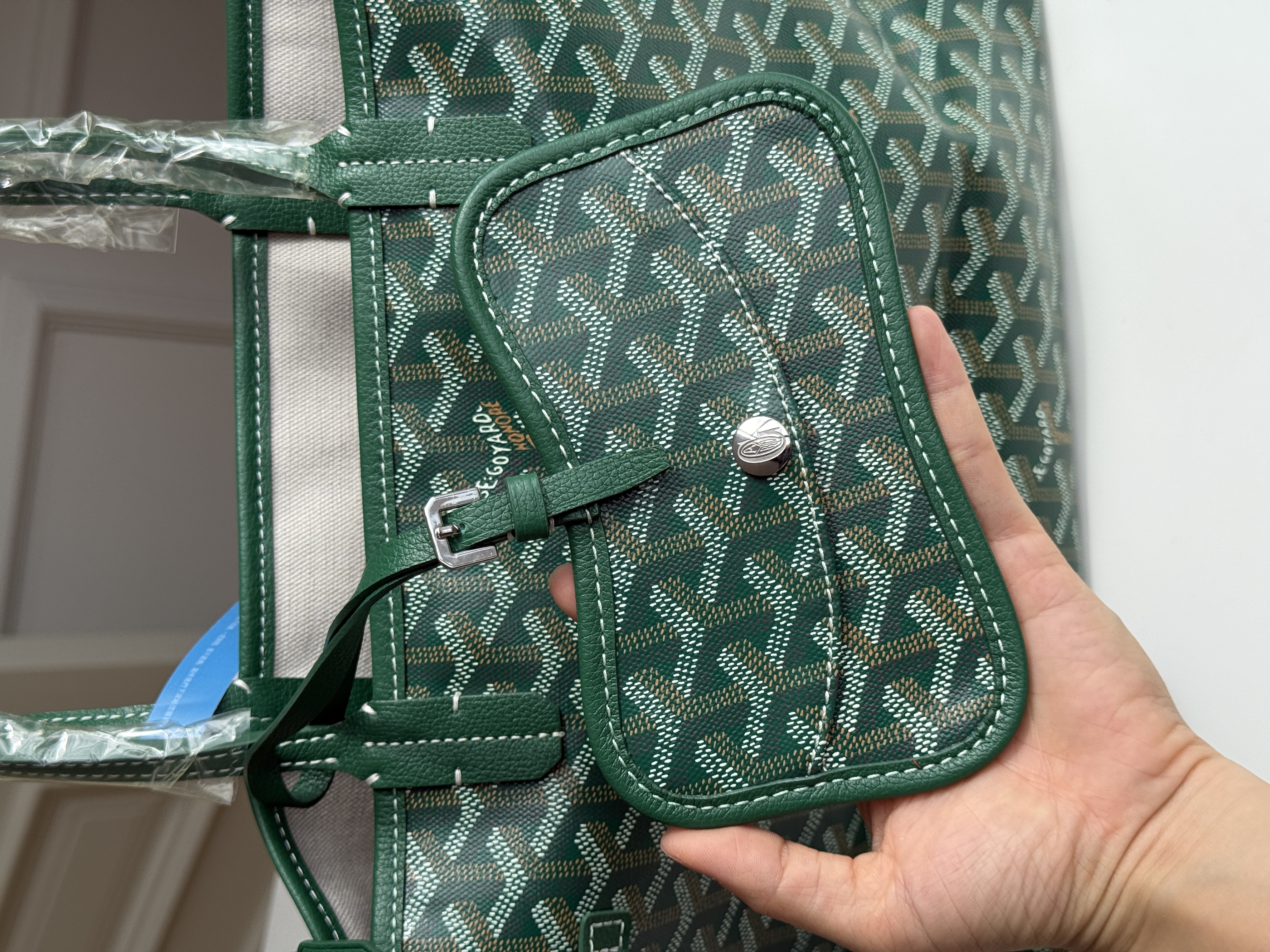 Goyard Chien-Gris Pet Tote Bag (Green)
