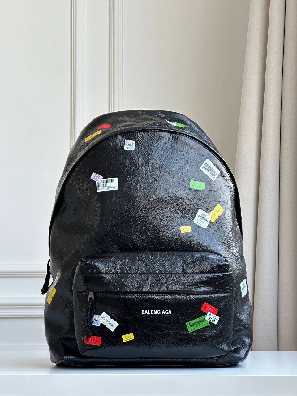 Balenciaga Explorer Backpack with Printed Stickers