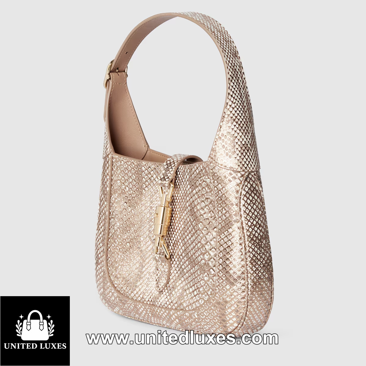 Replica Gucci Jackie 1961 python medium bag