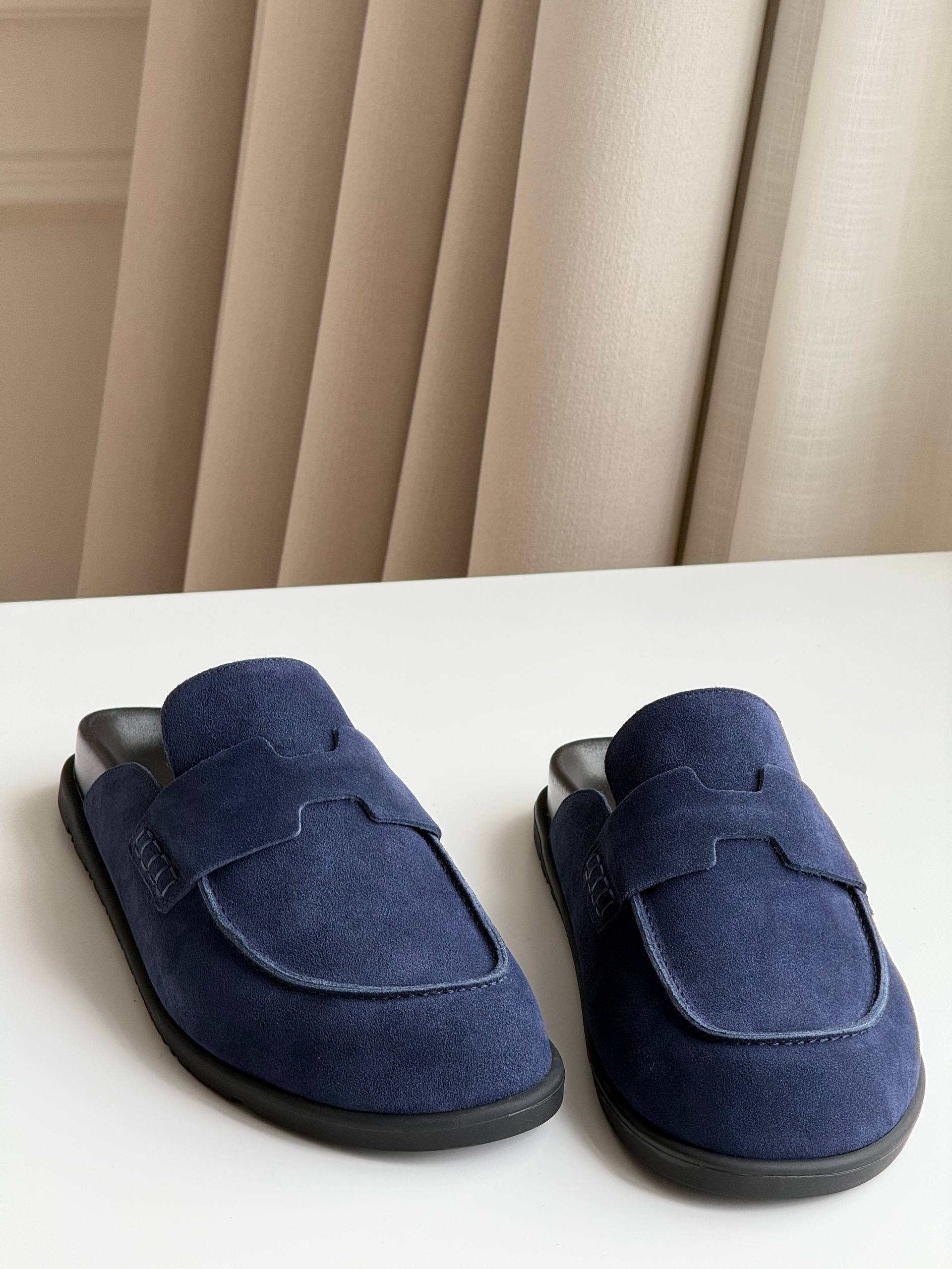 Birkenstock Suede Penny Loafer Mule Slides
