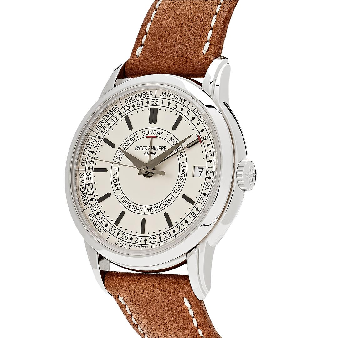 Patek Philippe Calatrava Weekly Calendar Silvery Opaline Dial 5212A-001【1:1 Replica】