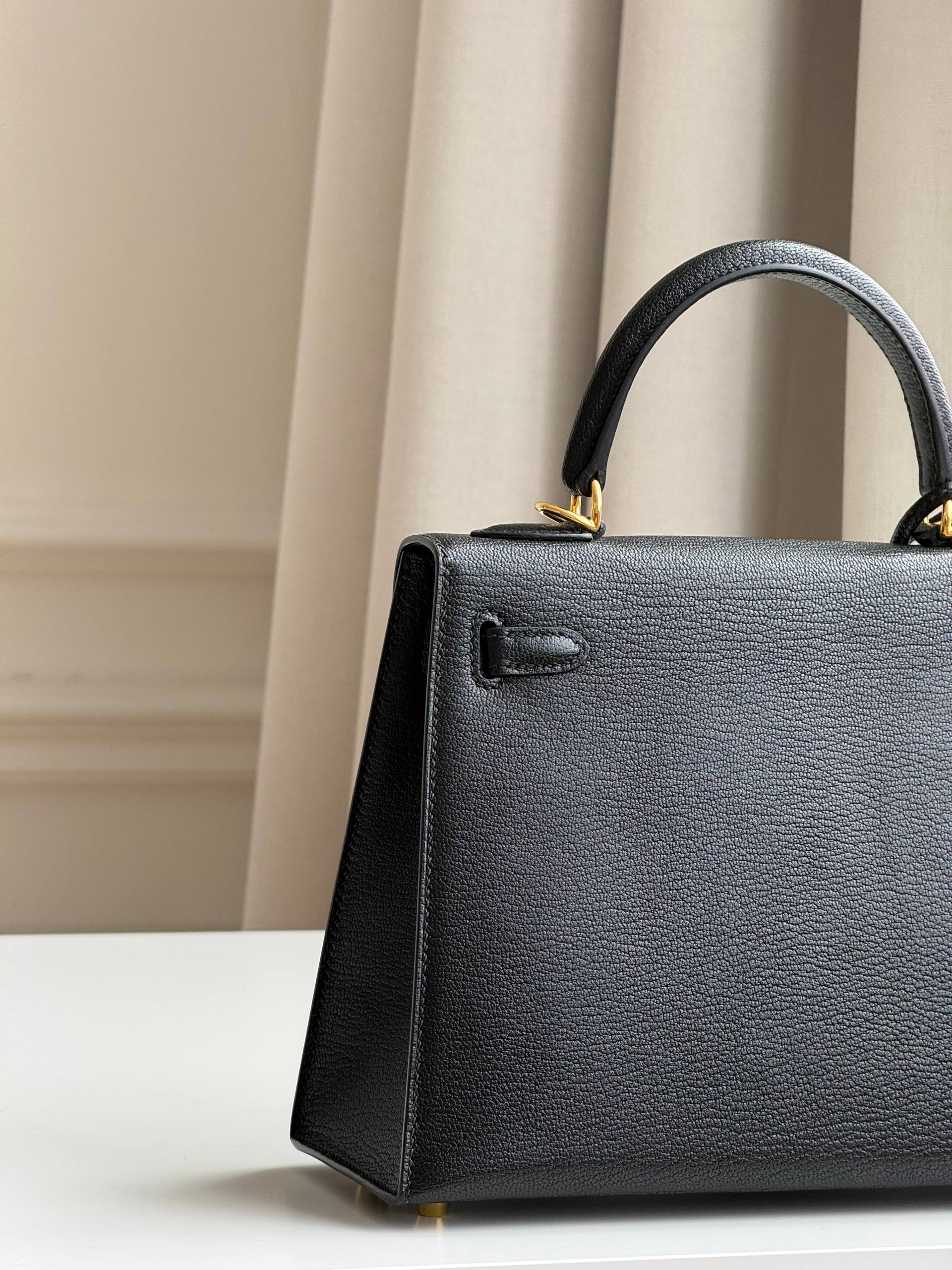 Hermès Mini Kelly II 20 Black Epsom with Gold Hardware