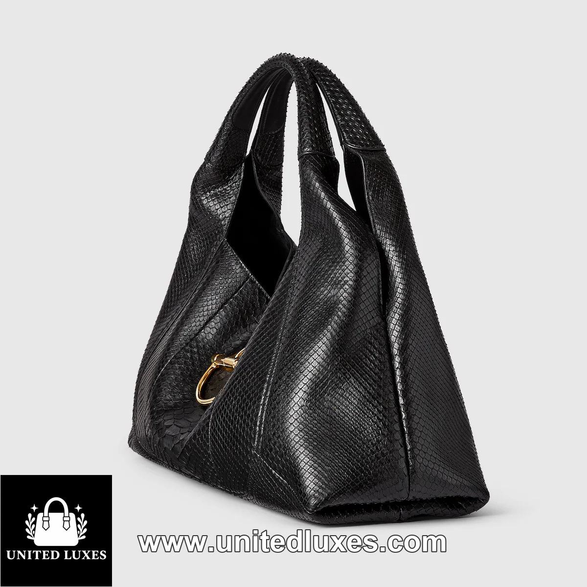 Replica Gucci Softbit python maxi shoulder bag