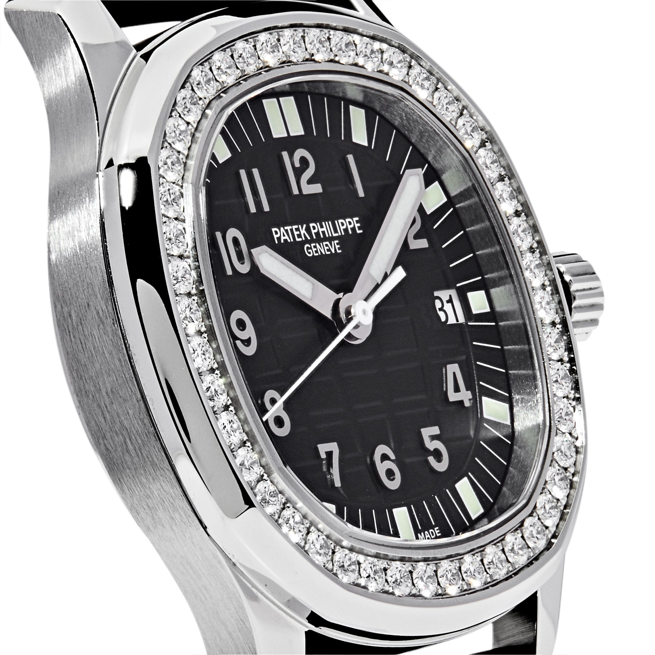 Patek Philippe Aquanaut Steel Black Dial Diamond Bezel 5067A-001【1:1 Replica】