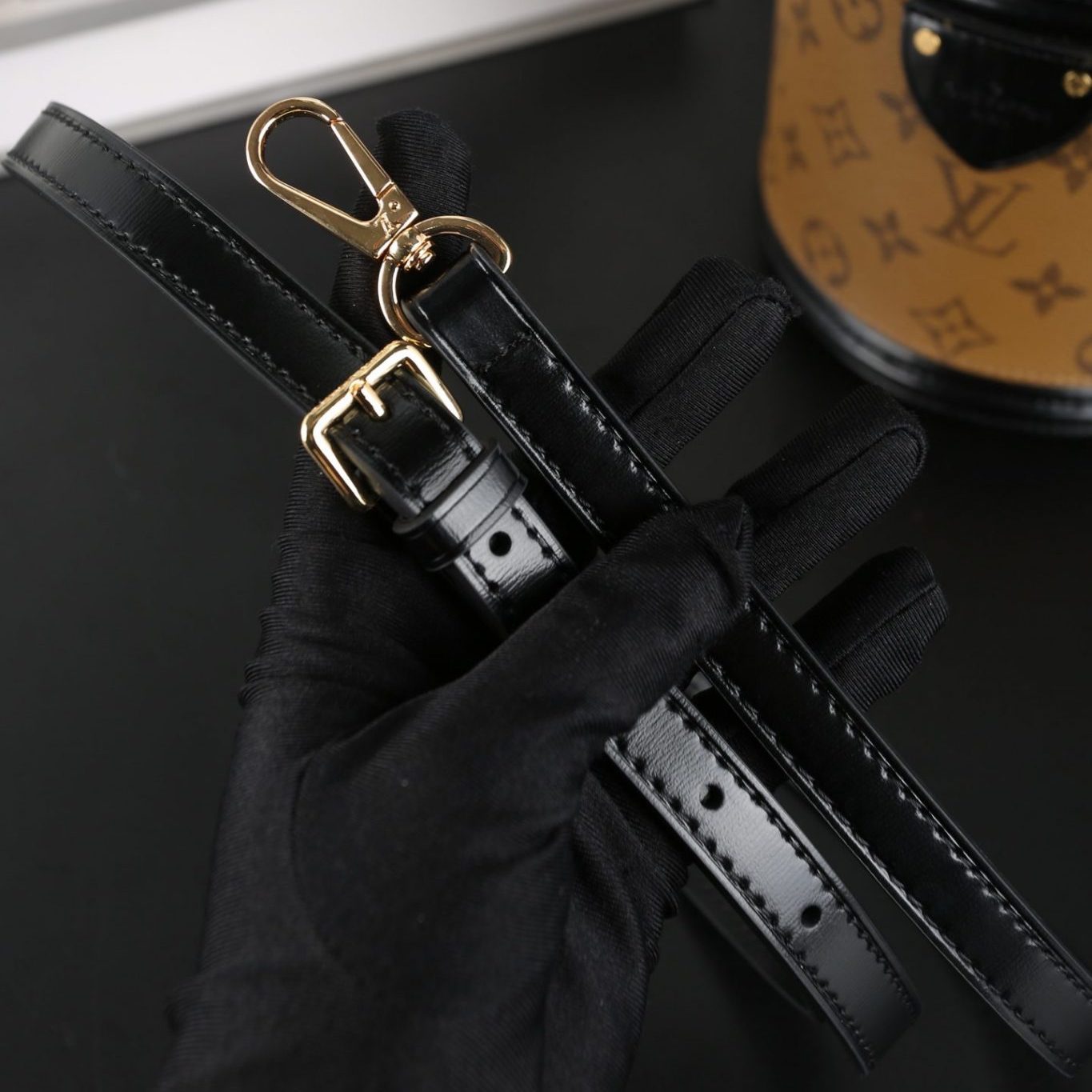 CANNES REVERSE MONOGRAM CANVAS 17CM