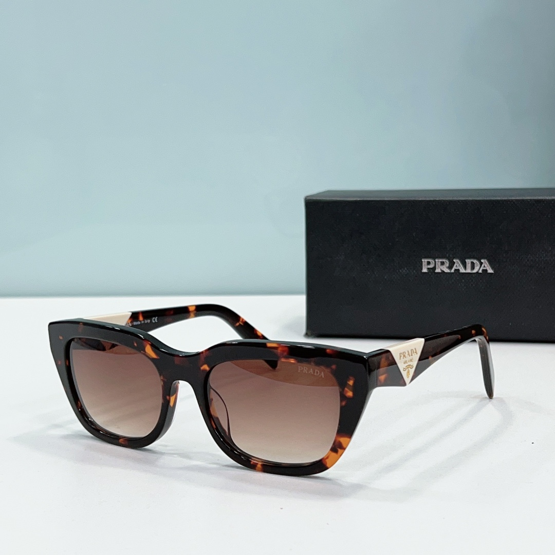 Prada Mirror leg print Logo  sunglasses Top quality