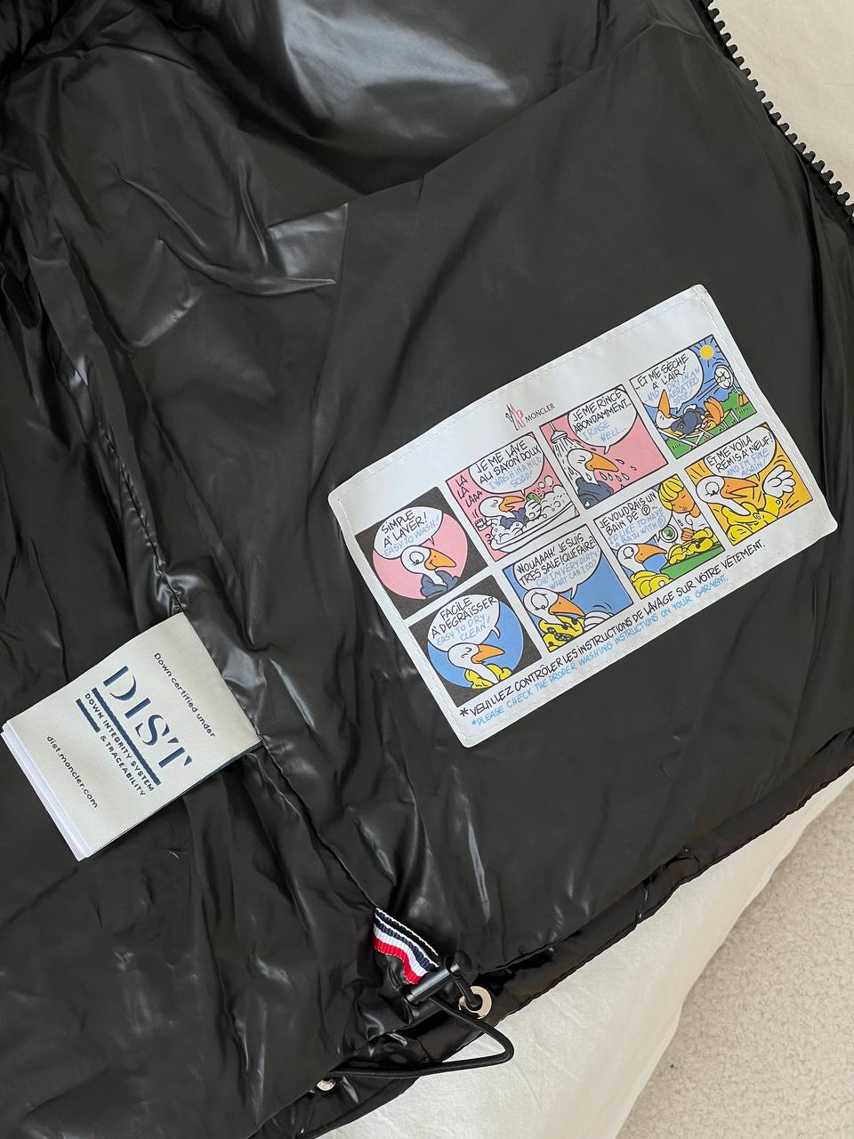 Moncler Black Shiny Nylon Detachable Hood Down Gilet Vest