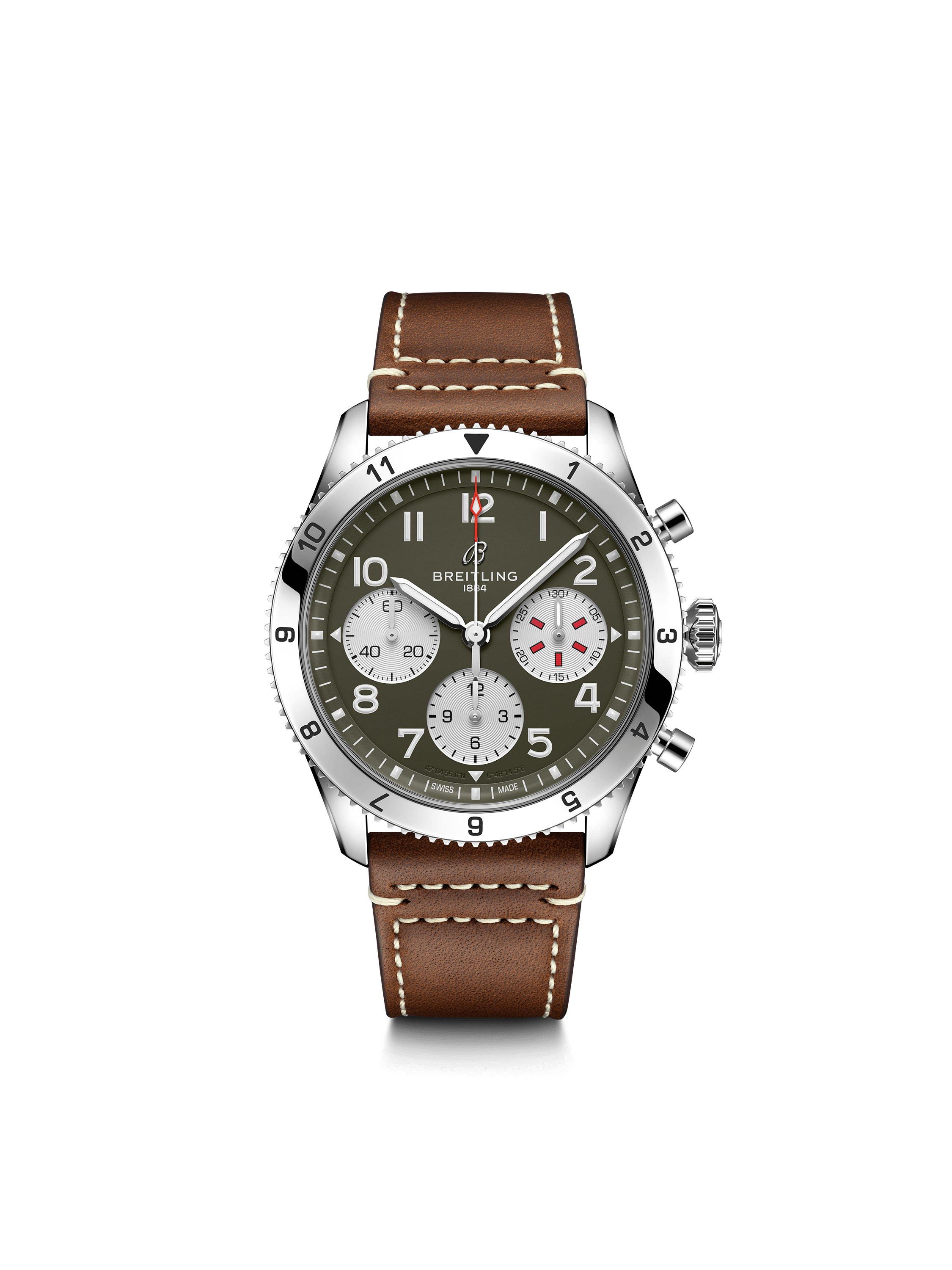 BREITLING Classic AVI Chronograph 42 Curtiss Warhawk A233802A1L1X1【1:1 Replica】
