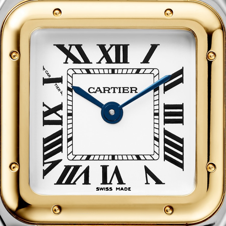 PANTHÈRE DE CARTIER WATCH Small model, quartz movement, yellow gold, steel【1:1 Replica】