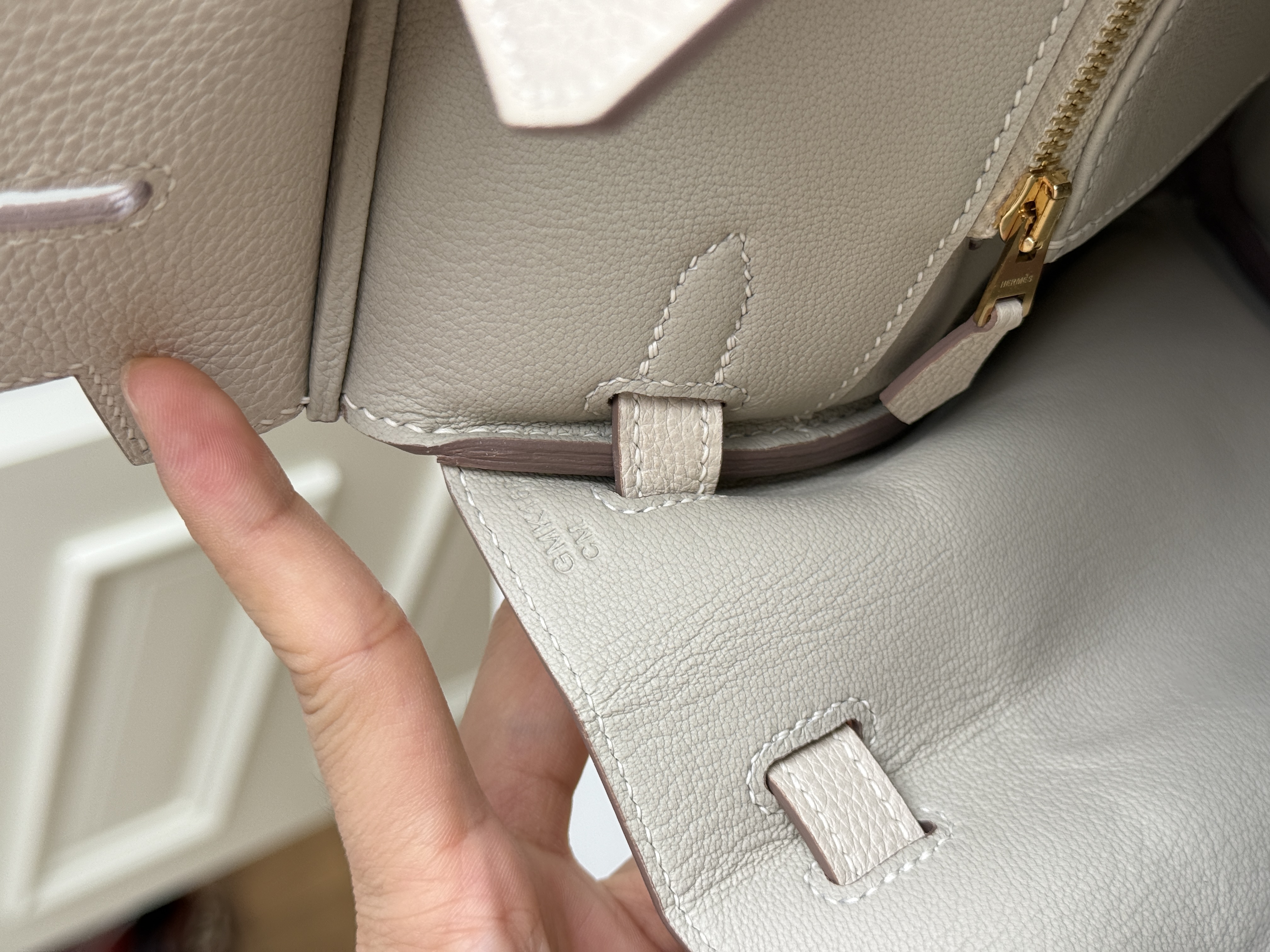 Hermès Birkin Elephant Grey Togo Leather Gold Hardware Handbag
