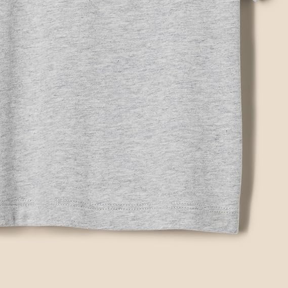 Cotton T-shirt for mens 3-piece set black&white&gray Size G