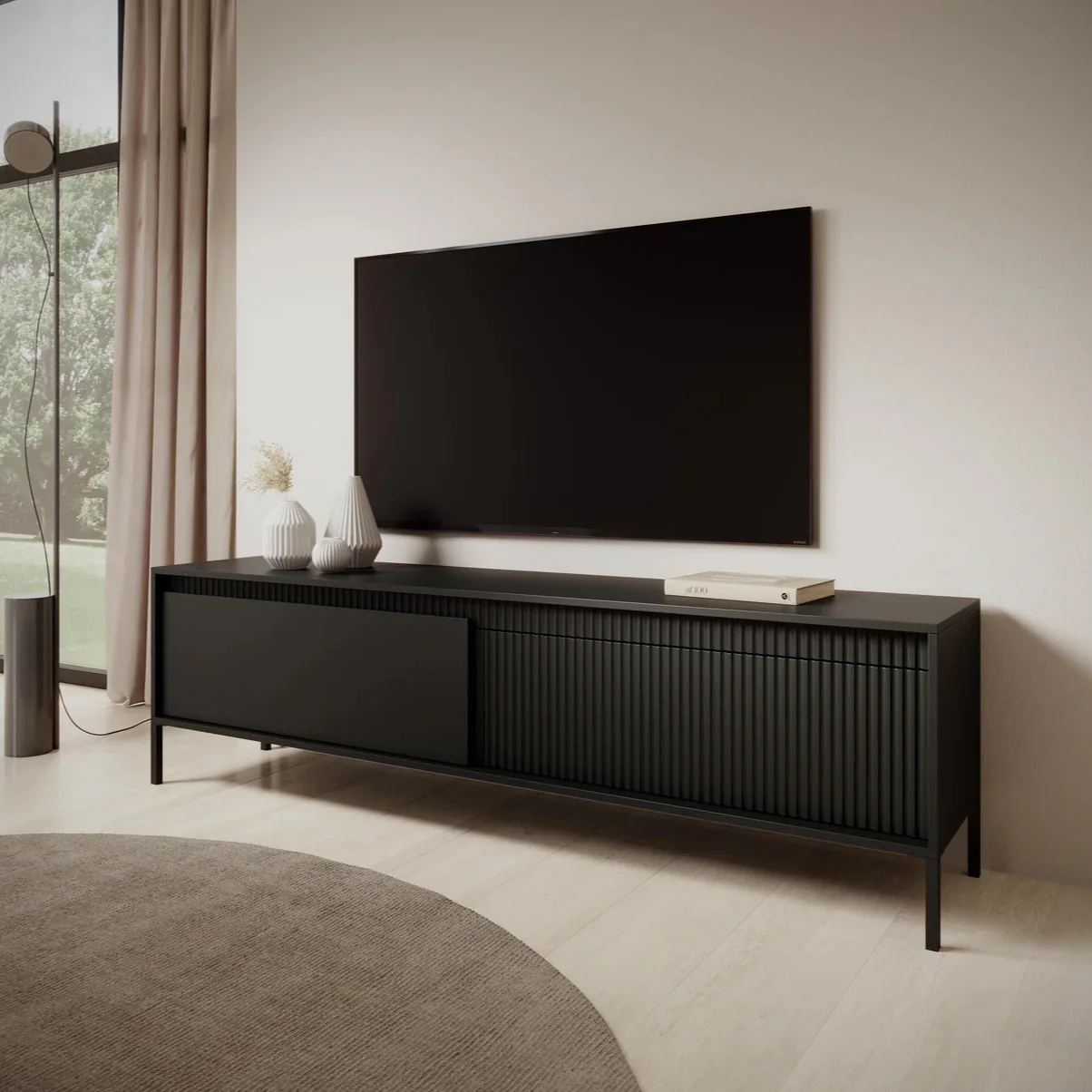 SENSATION - Meuble TV avec un style moderne - 187 x 39 x 53cm