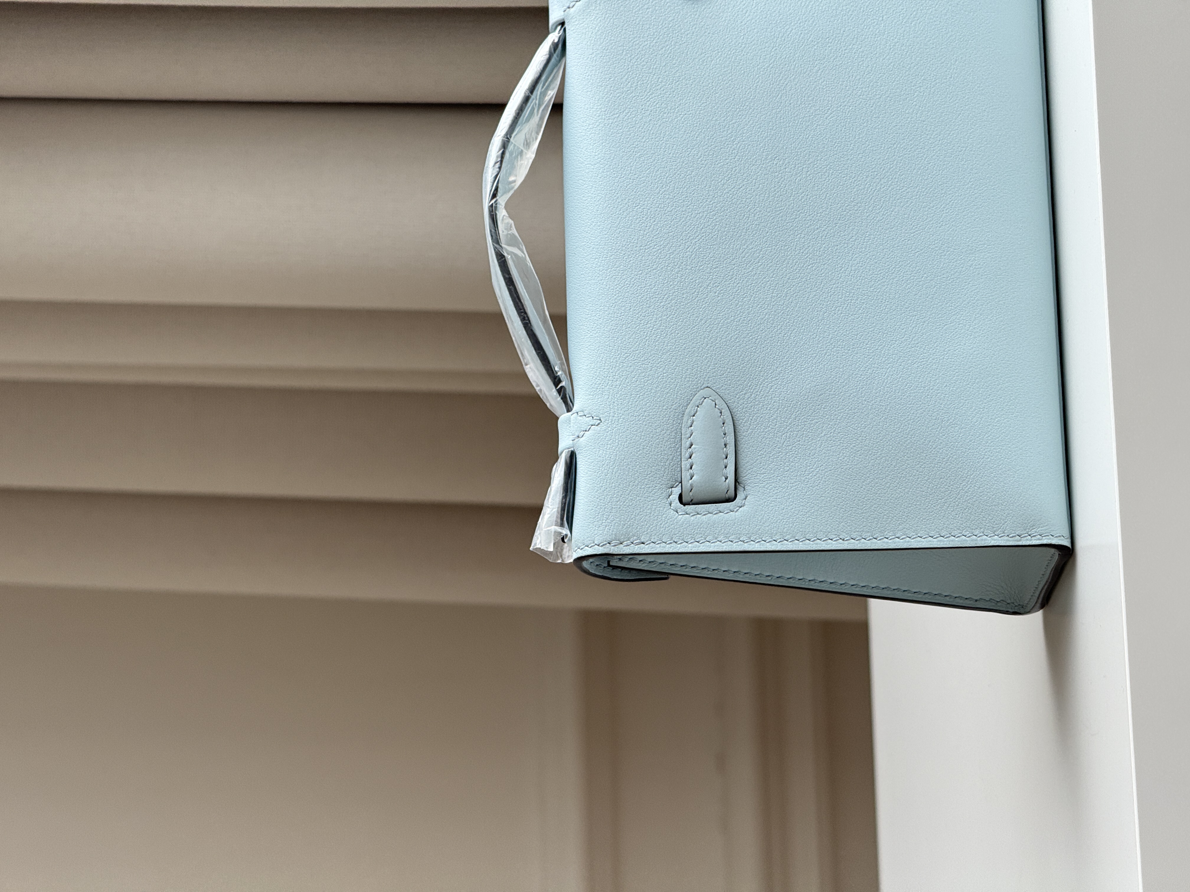 Hermès Mini Kelly II Glacier Blue (8U) with Silver Hardware