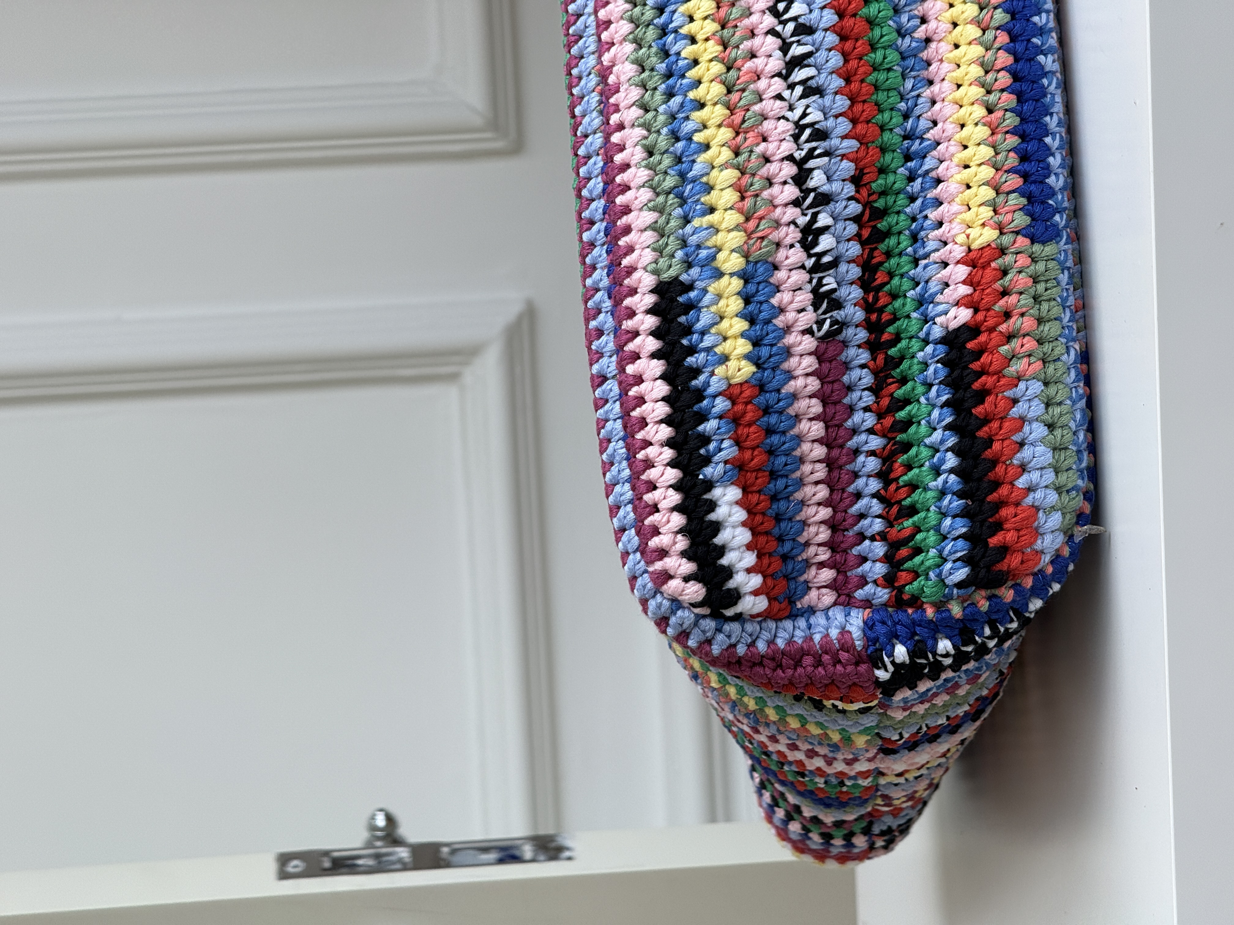 Miu Miu Rainbow Crochet Tote Bag