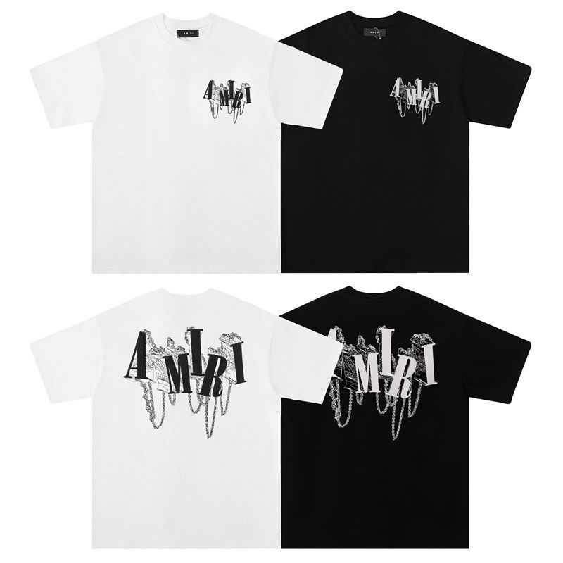 AMIRI Chain Logo Letters Tee 2 Colors