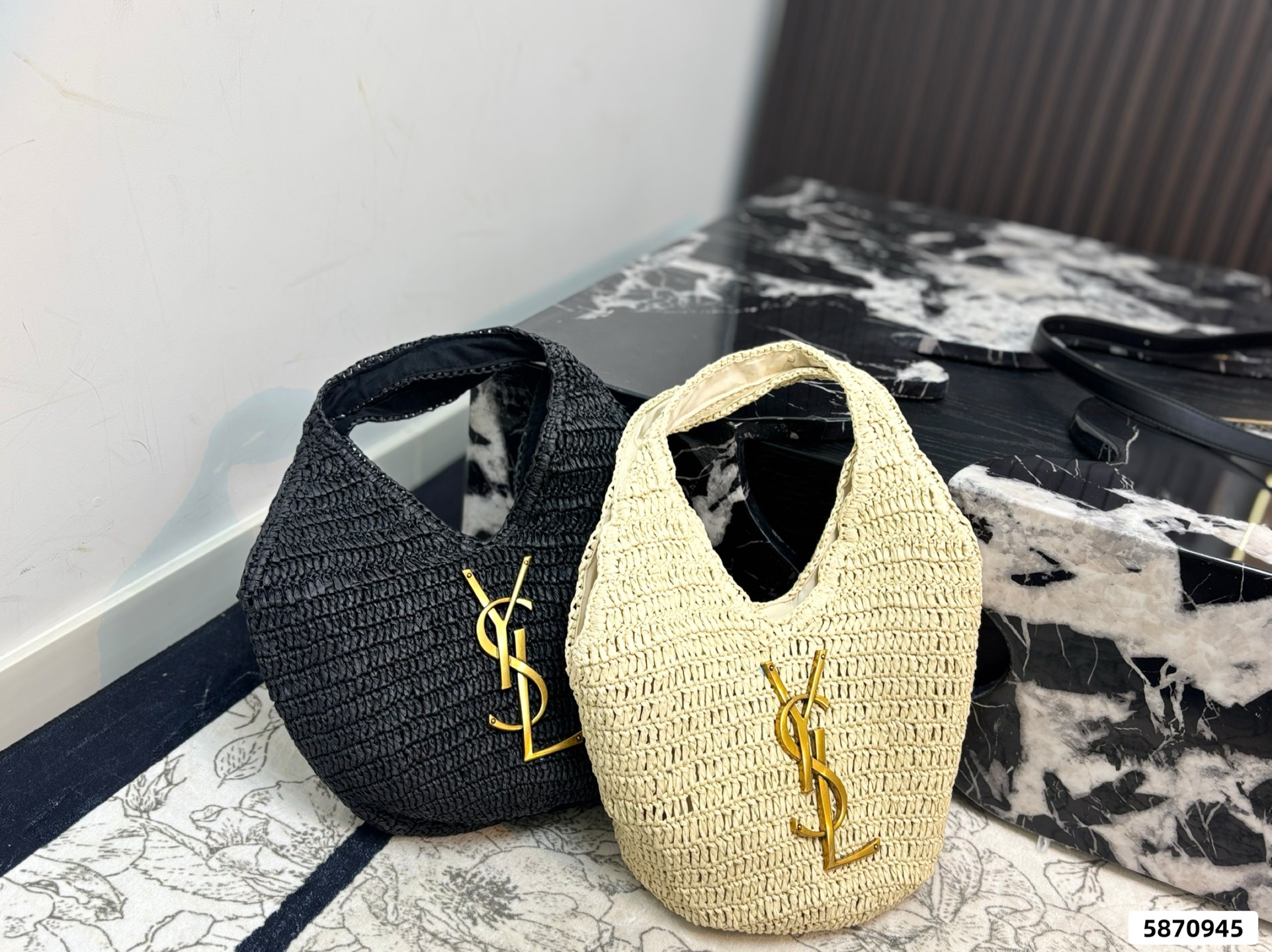 YSL Braided Tote Bag