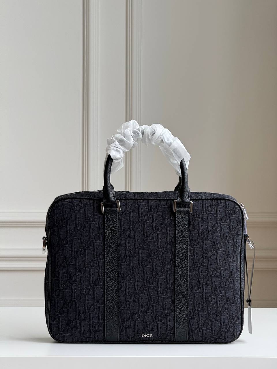 Dior Oblique Zipper Briefcase