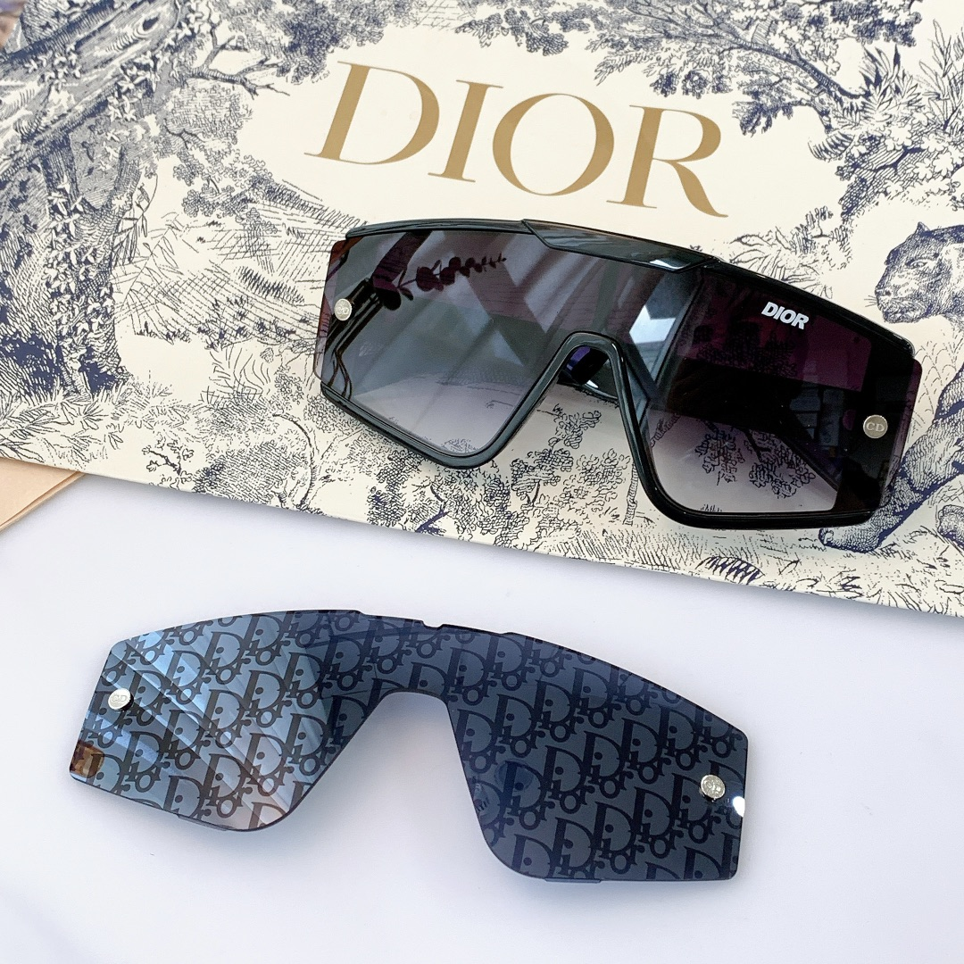 Dior XTREM MU  One-piece Box Sunglasses Top quality