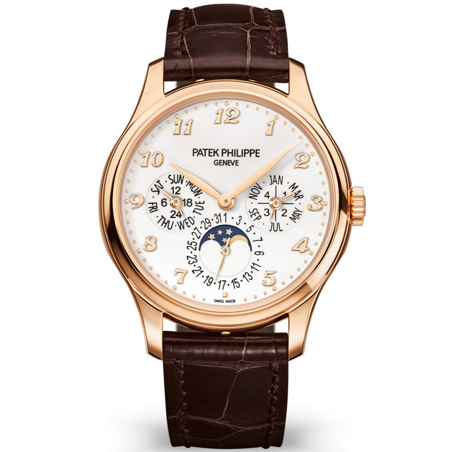 Patek Philippe Extra-Thin Grand Complications Perpetual Calendar Moon Phase 39mm 5327R White Dial【1:1 Replica】