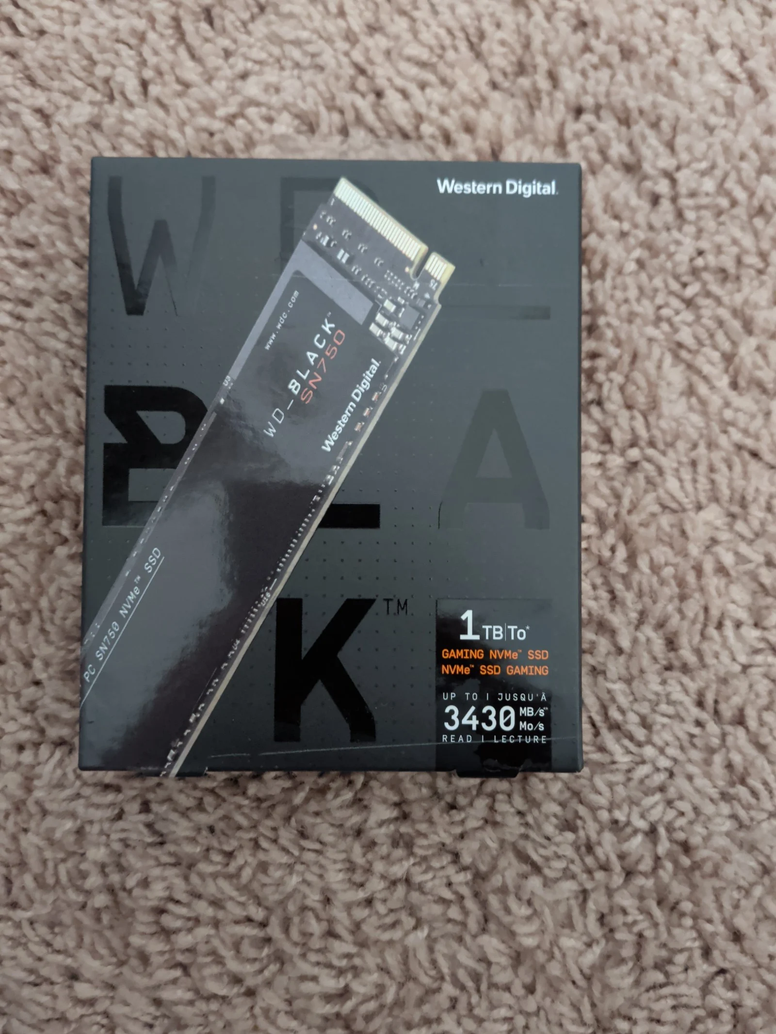 Gaming NVMe SSD Western Digital New JUF2B