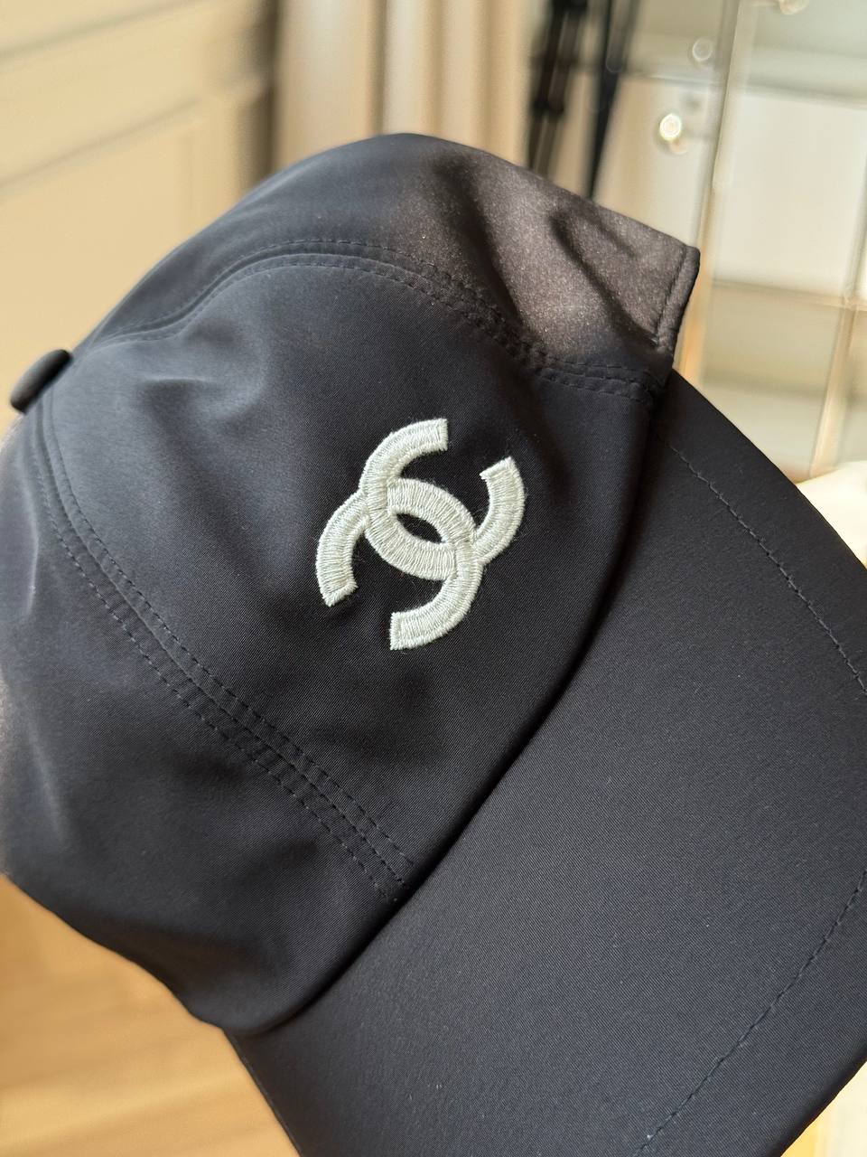 CHANEL CC Embroidered Nylon Baseball Cap