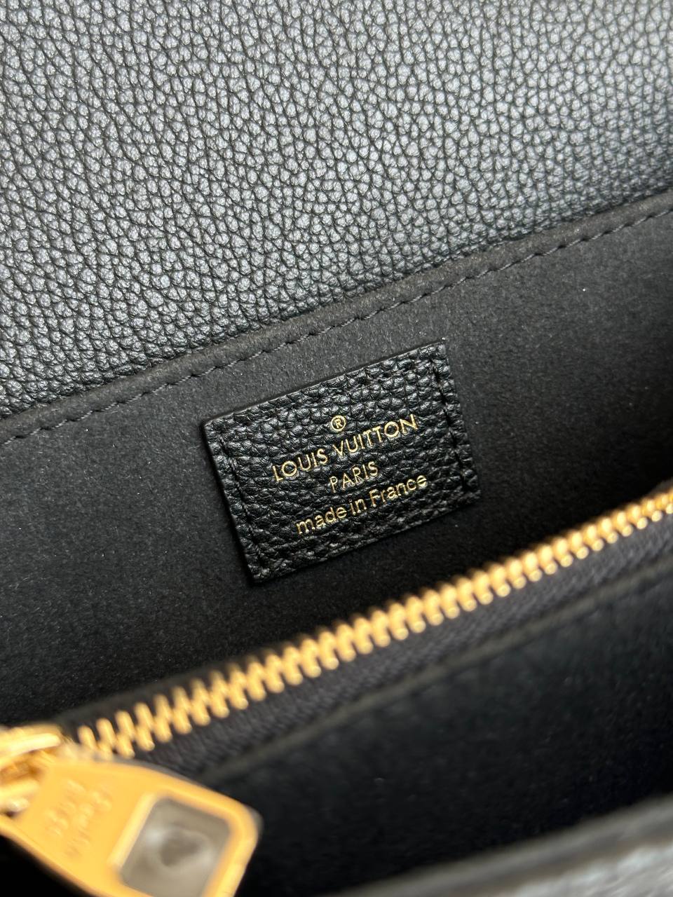 Louis Vuitton Black Monogram Embossed Leather Pochette Métis Crossbody Bag