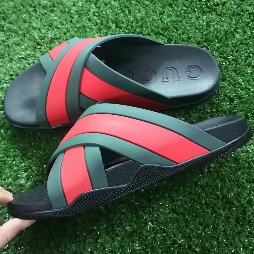 Gucci X Classic Tape Slide Black Color