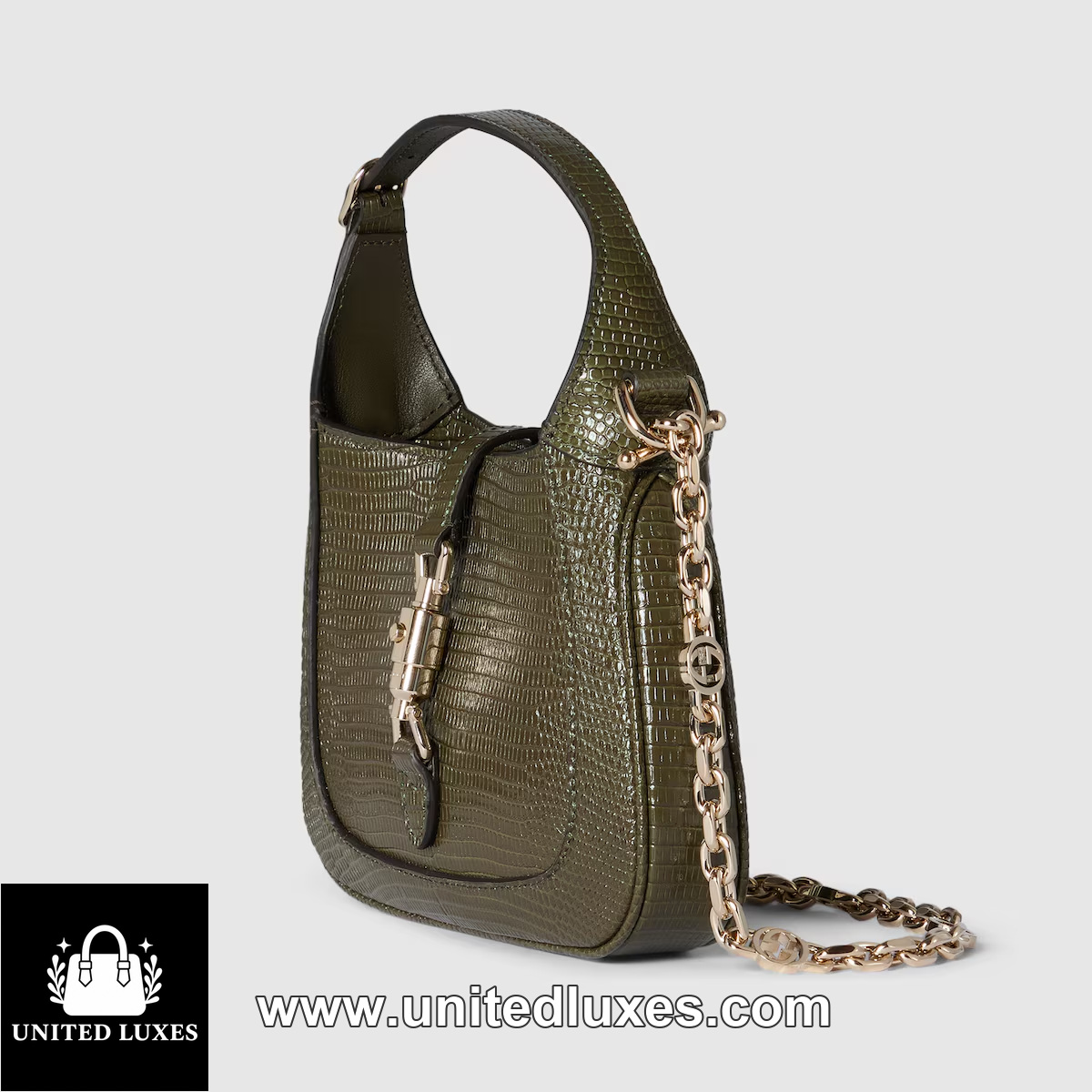 Replica Jackie 1961 lizard mini bag