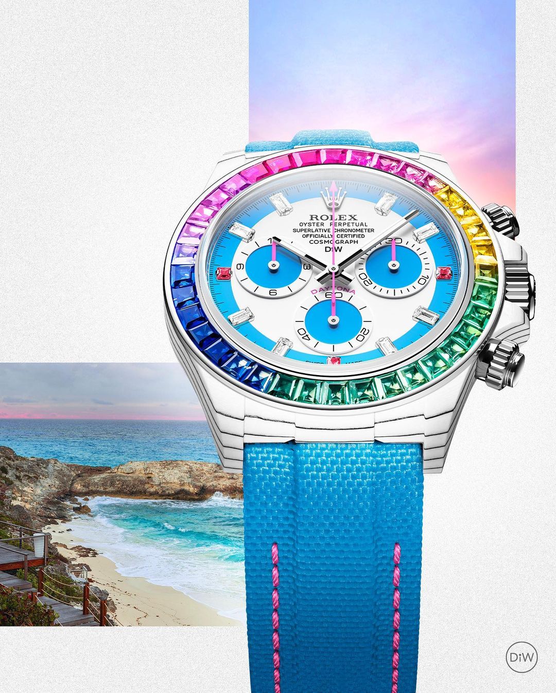 DiW Rolex Daytona RAINBOW S【1:1 Replica】