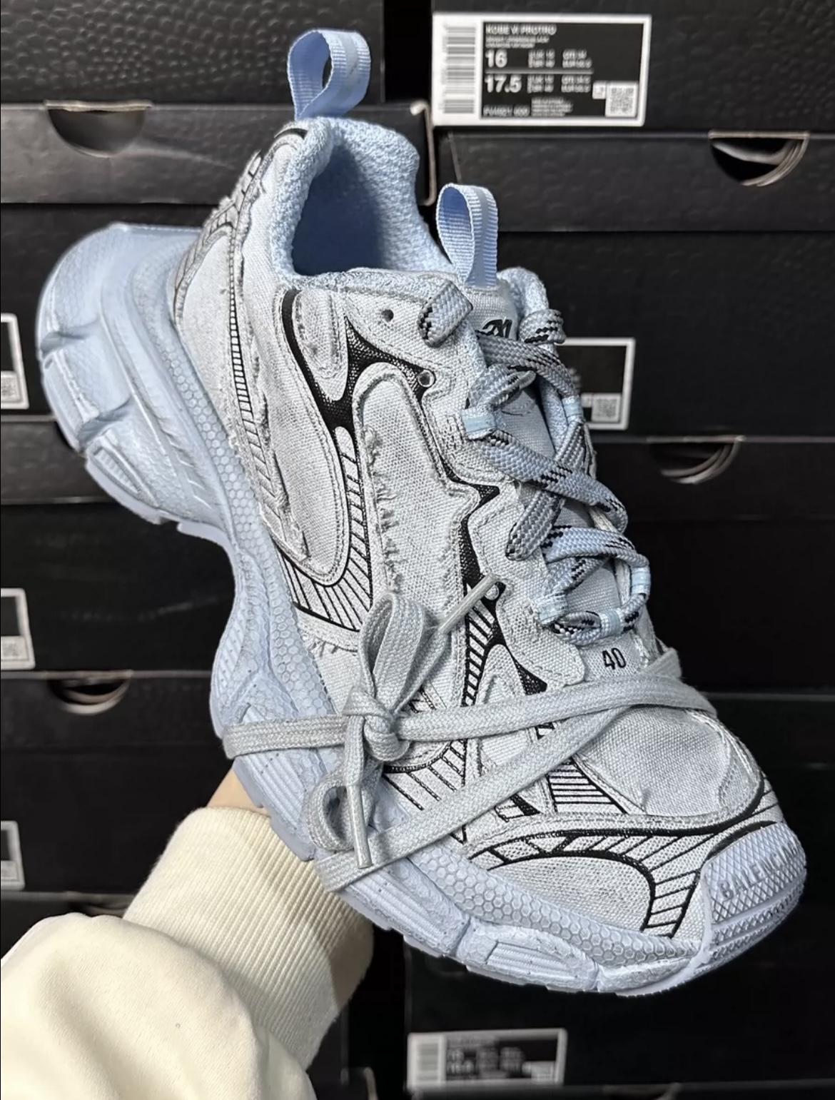 Balenciaga 3XL Sky Blue Color making Old Design