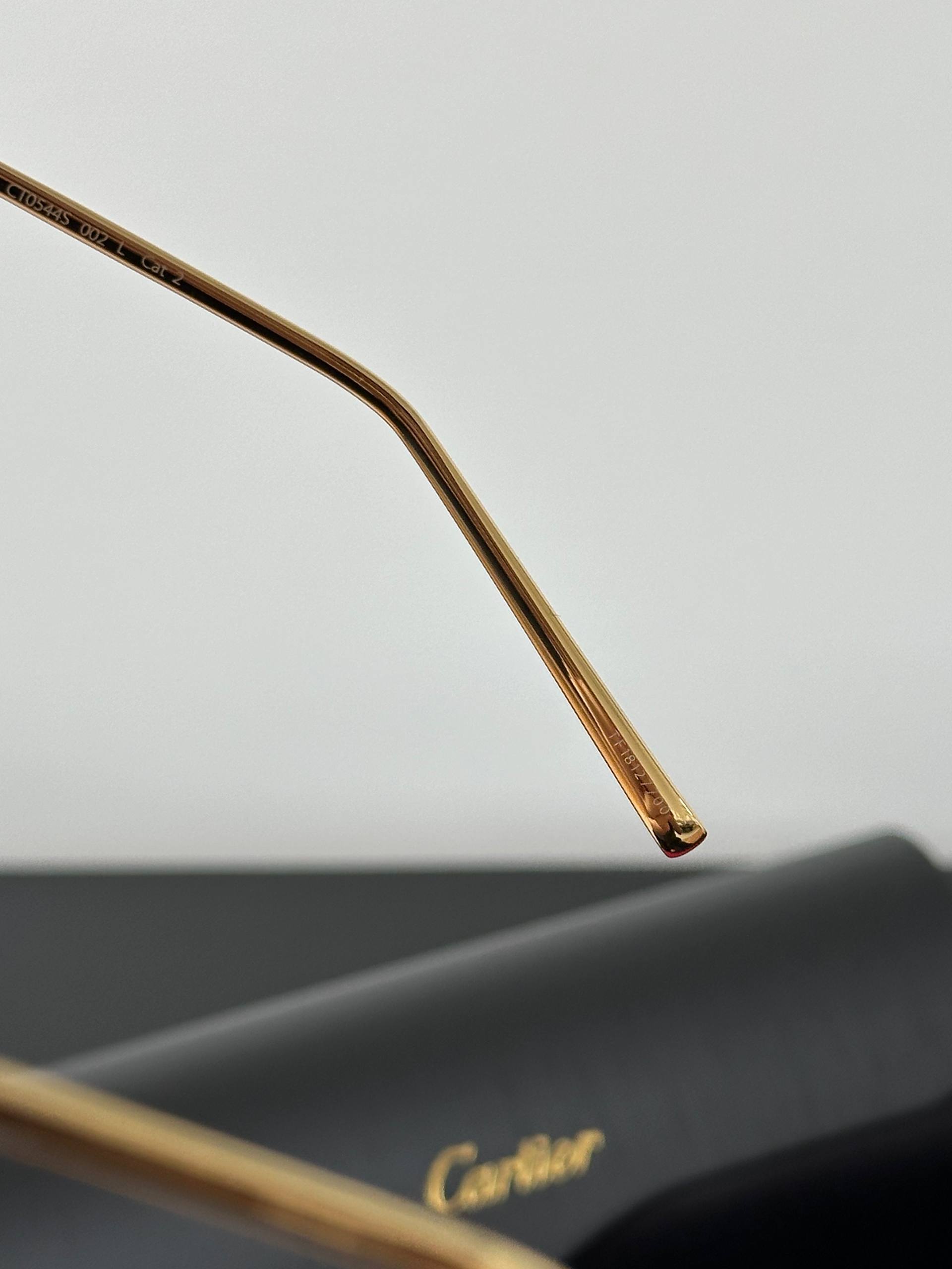 Cartier Panthère de Cartier Rimless Panther Sunglasses