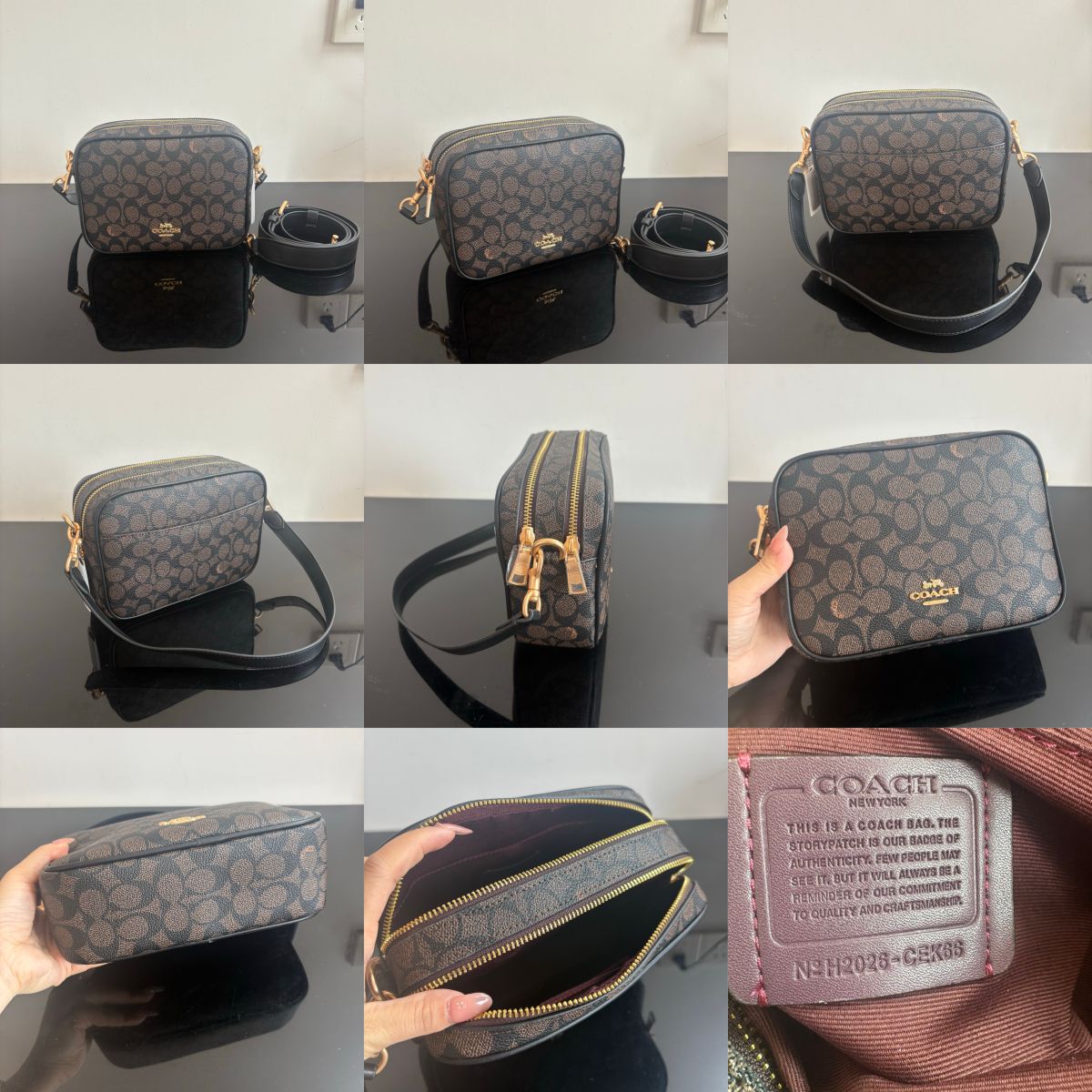 Women Handbag CEK66 Carey Crossbody Camera Bag In Signature Canvas