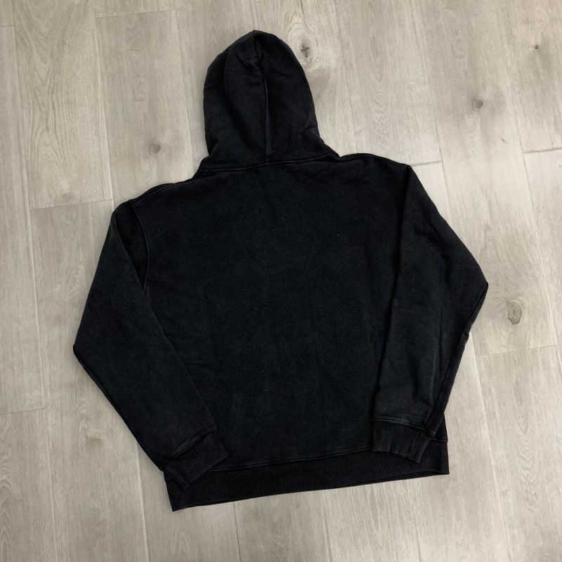 American Trend Vale Forever Retro Print Washed Vintage European High Street Trend Men's and Women's Casual Hooded Sweatshirt