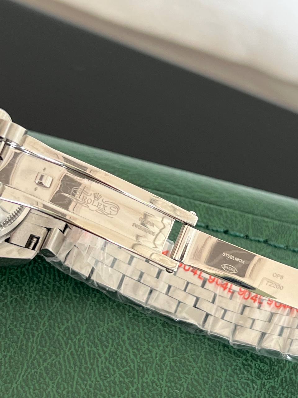 Rolex Datejust Green Dial Fluted Bezel Jubilee Steel Bracelet Watch