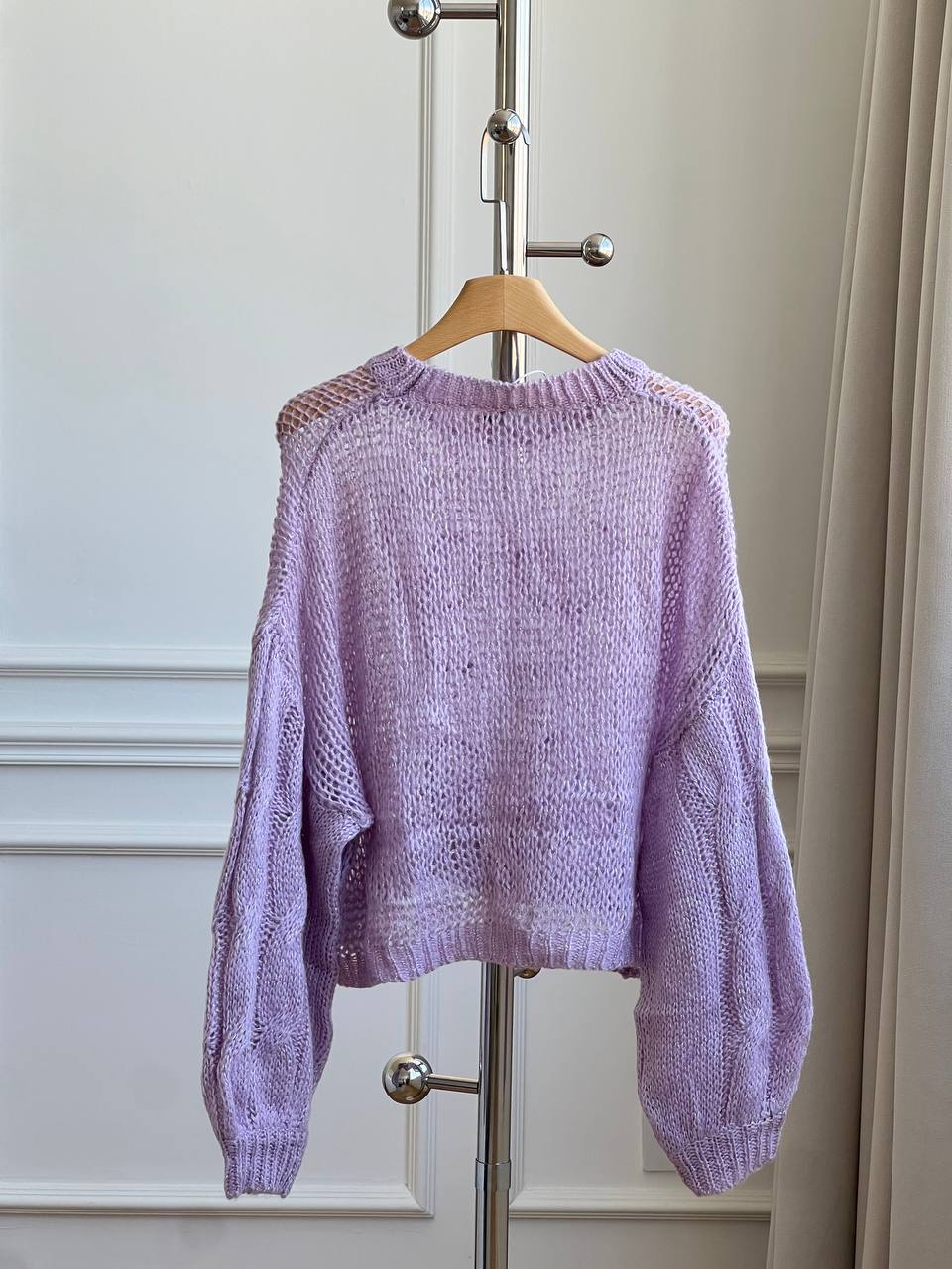 LOEWE Anagram Open-Knit Mohair Sweater