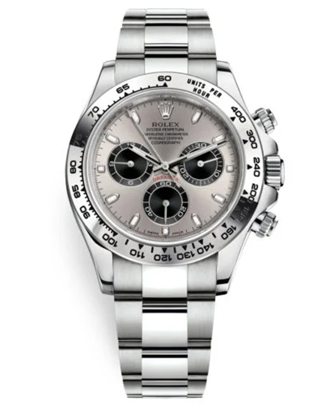 Rolex Cosmograph Daytona 116509 Steel and Black Oyster White Gold Mens Watch【1:1 Replica】