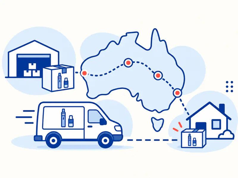 OZ Vape Direct tracked delivery illustration