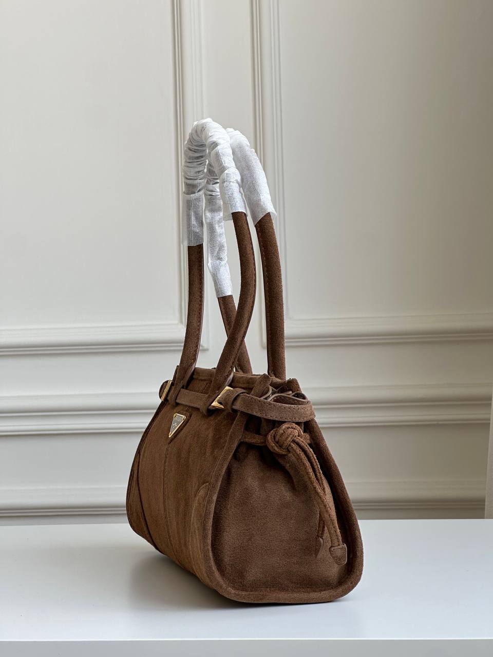 Prada Bonnie Suede Tote Bag