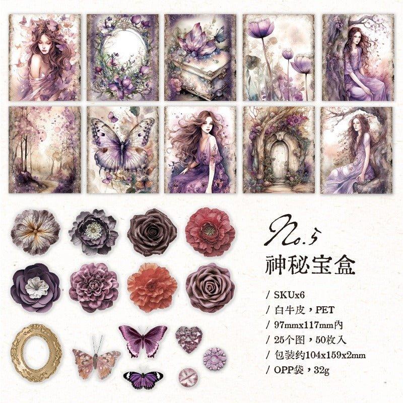 2125 Material paper Flower's Wonderful Journey Series